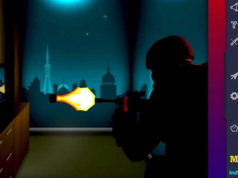 Indian YouTuber streaming Night Ops Legend with Hindi commentary